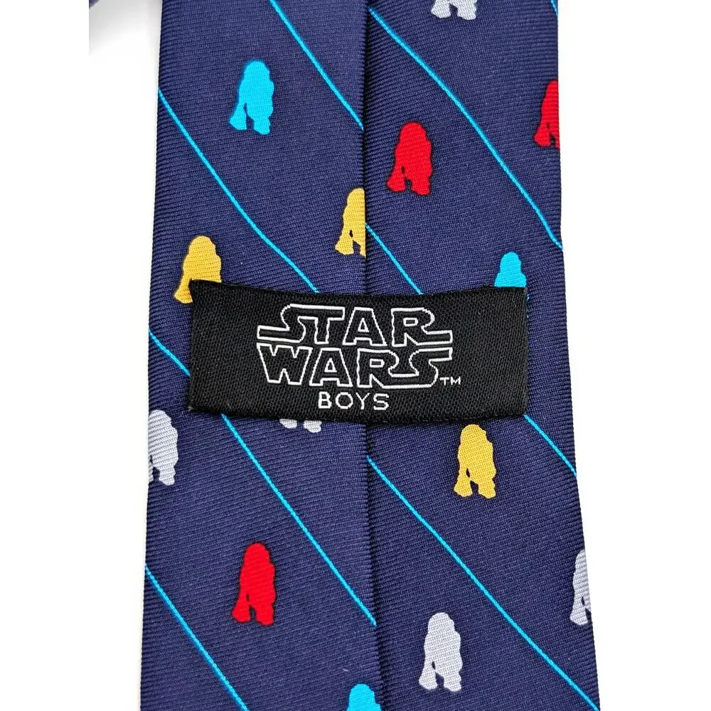 Star Wars Boys R2-D2 Zipper Necktie Novelty Pre-Tied Adjustable Preppy Whimsical